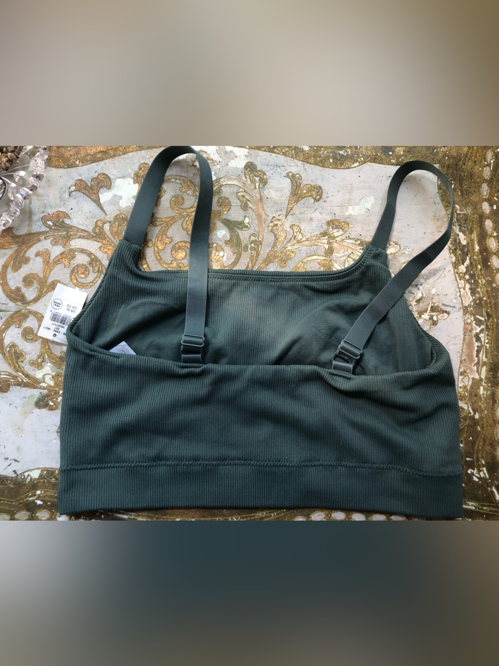 Aerie Dark Teal Sports Bra XL - Picture 2 of 5